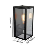 Industrial Square Matte Black Metal Single-Light Outdoor Wall Lantern