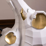 White End Table with Tray Top Decor Elephant Shape Side Table-End & Side Tables,Furniture,Living Room Furniture