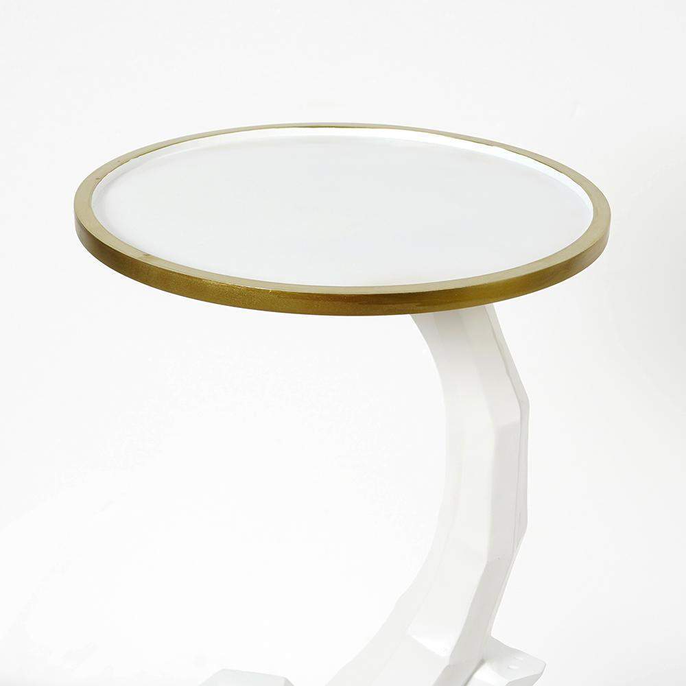 White End Table with Tray Top Decor Elephant Shape Side Table-End & Side Tables,Furniture,Living Room Furniture