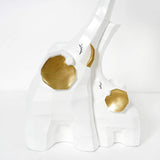 White End Table with Tray Top Decor Elephant Shape Side Table-End & Side Tables,Furniture,Living Room Furniture