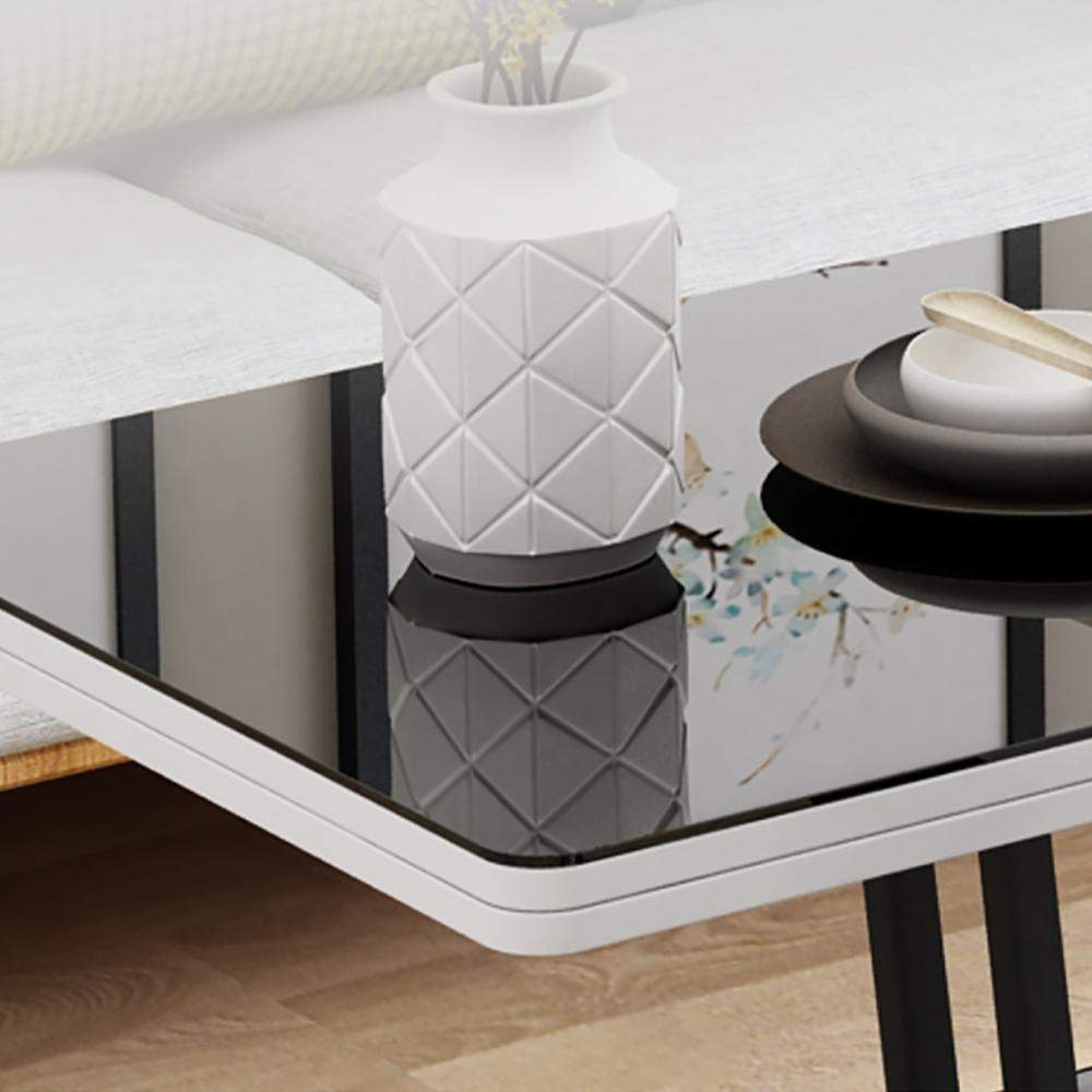 Modern White Lift Top Coffee Table with Drawers & Storage Multifunction Table-Richsoul-Coffee Tables,Furniture,Living Room Furniture