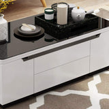 Modern White Lift Top Coffee Table with Drawers & Storage Multifunction Table-Richsoul-Coffee Tables,Furniture,Living Room Furniture