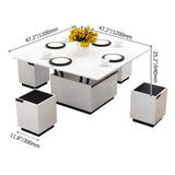 Modern White Lift Top Coffee Table with Drawers & Storage Multifunction Table-Richsoul-Coffee Tables,Furniture,Living Room Furniture