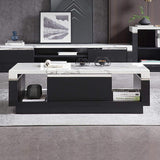 Modern Marble Coffee Table with Storage & Drawers in Wood-Wehomz-Coffee Tables,Furniture,Living Room Furniture