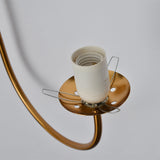 Modern Chic Milky White Globe Glass Shade Two-Light Indoor Wall Lamp in Aged Brass
