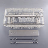Elsa 6-Light White Mother of Pearl Tiered Kitchen Island lighting Mediterranean Pastoral