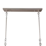 Elsa 6-Light White Mother of Pearl Tiered Kitchen Island lighting Mediterranean Pastoral