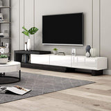 Modern TV Stand Retracted & Extendable 3-Drawer Media Console-Wehomz-Furniture,Living Room Furniture,TV Stands