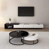 Modern TV Stand Retracted & Extendable 3-Drawer Media Console-Wehomz-Furniture,Living Room Furniture,TV Stands