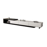 Modern TV Stand Retracted & Extendable 3-Drawer Media Console-Wehomz-Furniture,Living Room Furniture,TV Stands