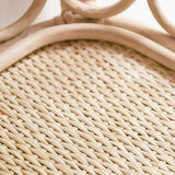 Boho Woven Rattan Bookcase 3-Tier Open Storage Display Shelving Wood in Natural-Bookcases & Bookshelves,Furniture,Office Furniture