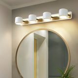 White LED Adjustable Gold Bath Vanity Light 4-Light Indoor Wall Light