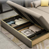 Full Sleeper Sofa Cotton&linen Upholstered Convertible Sofa with Storage 3 Function-Richsoul-Daybeds,Furniture,Living Room Furniture