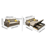 Full Sleeper Sofa Cotton&linen Upholstered Convertible Sofa with Storage 3 Function-Richsoul-Daybeds,Furniture,Living Room Furniture