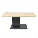 63" Rectangular Dining Table Modern Industrial Table