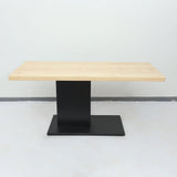 63" Rectangular Dining Table Modern Industrial Table