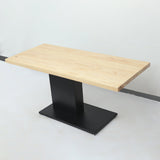 63" Rectangular Dining Table Modern Industrial Table