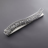 Clear Crystal Metal Base 4-Light Modern Bathroom Wall Sconce in Chrome