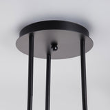 Modern Nordic Gold Cylinder Adjustable Black Branch 9-Light Pendant Light