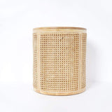 Modern Round End Table with Storage Rattan Side Table-Richsoul-End & Side Tables,Furniture,Living Room Furniture