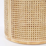 Modern Round End Table with Storage Rattan Side Table-Richsoul-End & Side Tables,Furniture,Living Room Furniture