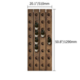 50.8" Solid Wood Wall Wine Rack for 32 Bottles