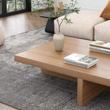 Farmhouse Wood Coffee Table Rectangle-shaped in Natural Rustic-Richsoul-Coffee Tables,Furniture,Living Room Furniture