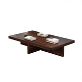 Farmhouse Wood Coffee Table Rectangle-shaped in Natural Rustic-Richsoul-Coffee Tables,Furniture,Living Room Furniture