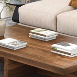 Farmhouse Wood Coffee Table Rectangle-shaped in Natural Rustic-Richsoul-Coffee Tables,Furniture,Living Room Furniture