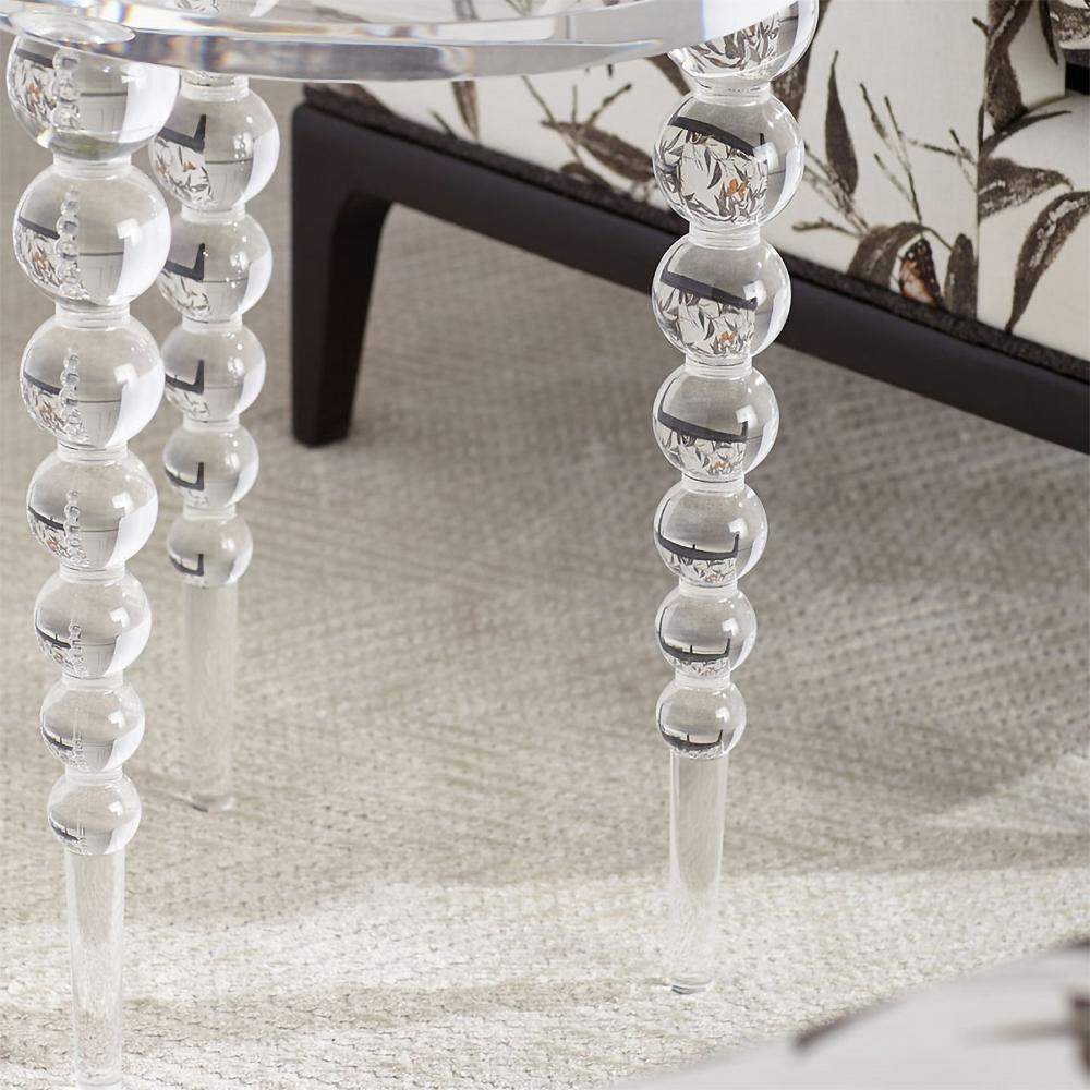 Modern Acrylic End Table Clear Round Side Table-End & Side Tables,Furniture,Living Room Furniture