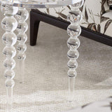 Modern Acrylic End Table Clear Round Side Table-End & Side Tables,Furniture,Living Room Furniture