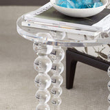 Modern Acrylic End Table Clear Round Side Table-End & Side Tables,Furniture,Living Room Furniture