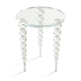Modern Acrylic End Table Clear Round Side Table-End & Side Tables,Furniture,Living Room Furniture