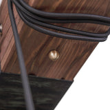 Farmhouse Style Dark Distressed Wood Beam Large Linear Island Pendant Light