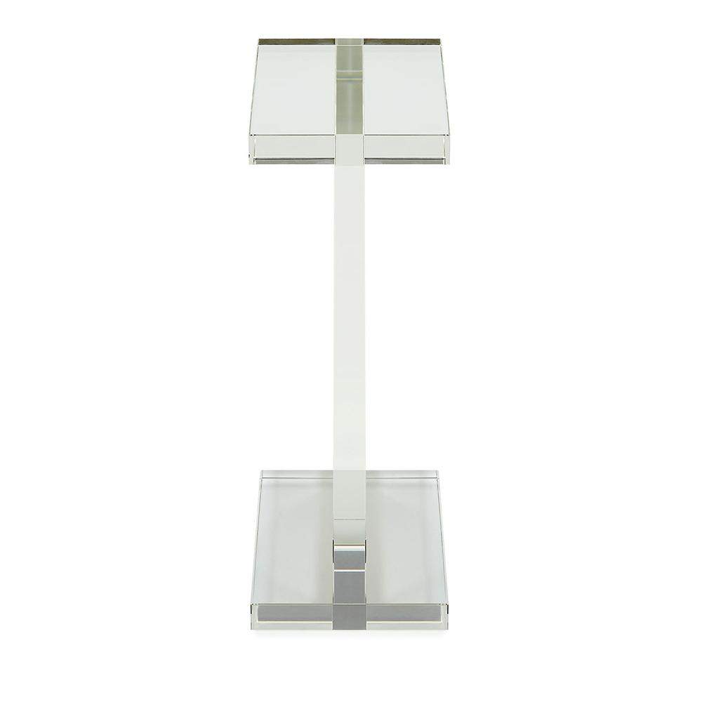 Square Clear Acrylic End Table Modern Side Table-Richsoul-End & Side Tables,Furniture,Living Room Furniture