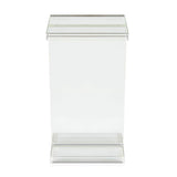 Square Clear Acrylic End Table Modern Side Table-Richsoul-End & Side Tables,Furniture,Living Room Furniture