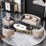 Modern Accent Chair Tufted Upholstered PU Leather Accent Chair in Gold-Richsoul-Chairs & Recliners,Furniture,Living Room Furniture