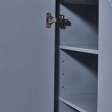 Modern Blue Sideboard Buffet 59" Buffet Cabinet with 4 Doors Adjustable Shelves