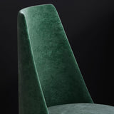 Modern Velvet Dining Chair High Back Upholstered in Gold Legs Dining Chair Set of 2