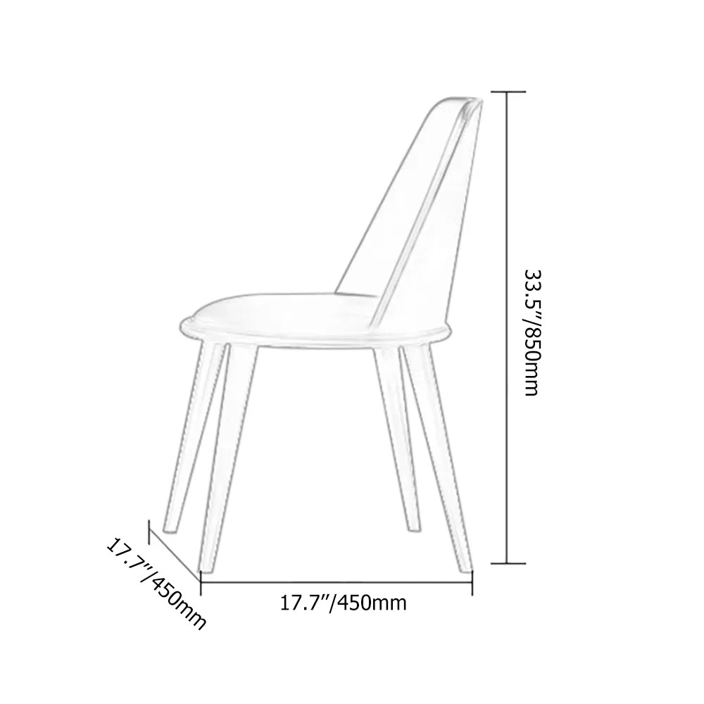 Modern Velvet Dining Chair High Back Upholstered in Gold Legs Dining Chair Set of 2