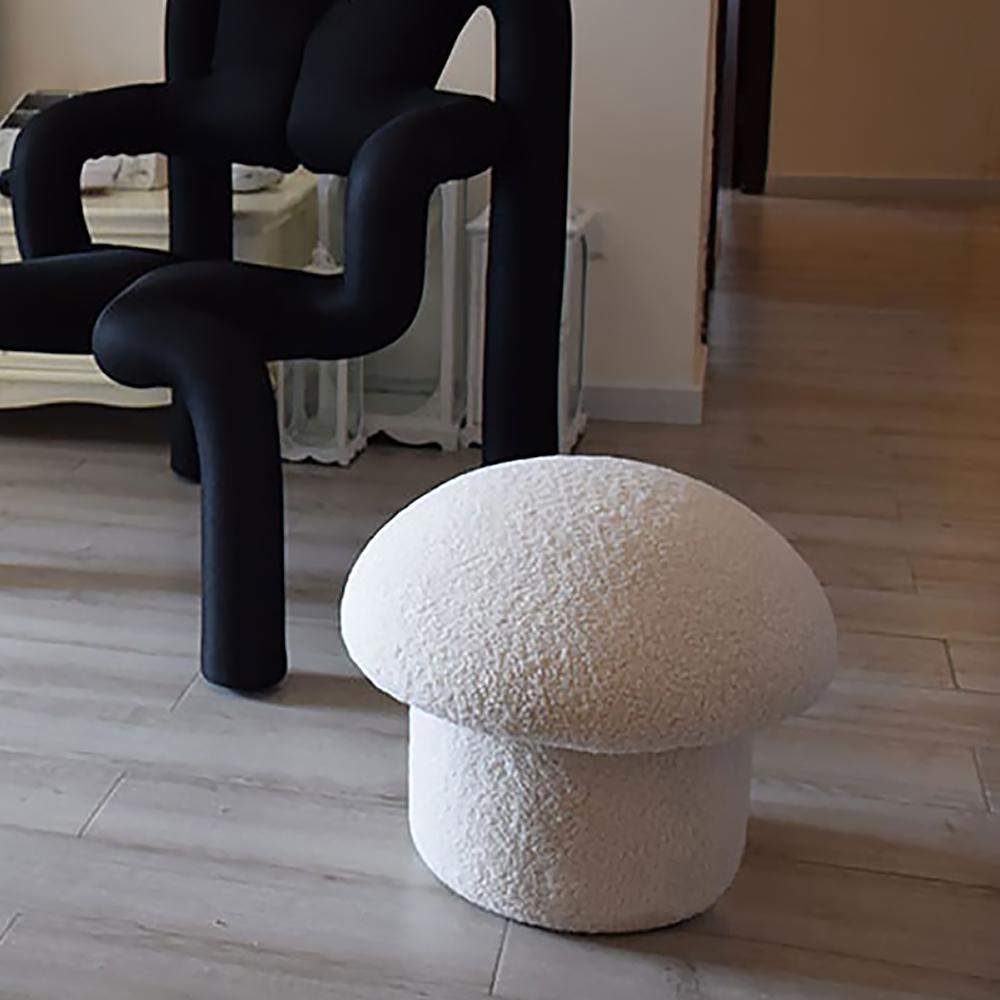 Mushroom Ottoman Stool Upholstered Cute Stool-Richsoul-Furniture,Living Room Furniture,Ottomans & Benches