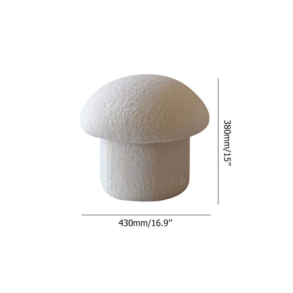 Mushroom Ottoman Stool Upholstered Cute Stool-Richsoul-Furniture,Living Room Furniture,Ottomans & Benches