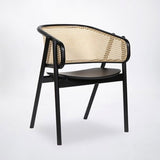 Chaise de salle à manger moderne noire