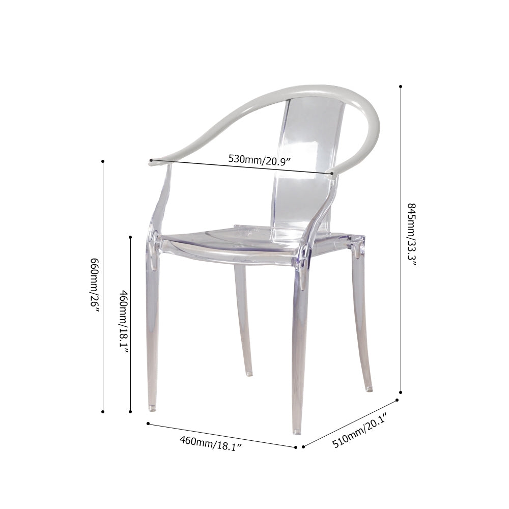 Modern Dining Chair Clear Dining Chair PC Chair