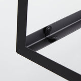 Retro Industrial Antique Matte Black Iron Lantern Outdoor Wall Sconce 1-Light with Clear Glass