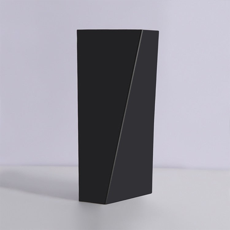 Contemporary Simple Artistic Metal Single-Light Up & Down Wall Light Sconce in Black