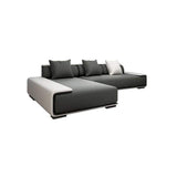 112.2" Cotton&Linen Upholstered Sofa Modern Sectional Sofa Pillow Included-Richsoul-Furniture,Living Room Furniture,Sectionals