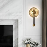 Mid-Century Modern Wall Sconce Decorative LED Wall Light in Brass
