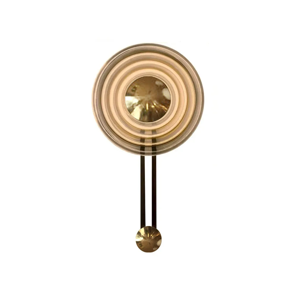 Mid-Century Modern Wall Sconce Decorative LED Wall Light in Brass