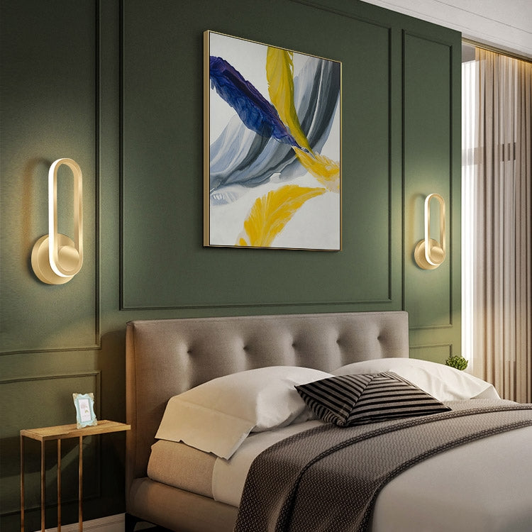 Modern Gold LED Rotated Indoor Wall Sconce